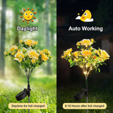 Carnation Flower Lights Solar  Lights