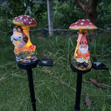 Garden Lamp Mushroom Solar Lights | Lawn Mushroom Santa Claus