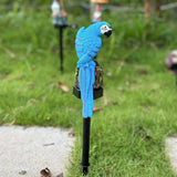 Garden parrot Decor Waterproof Solar Lights Outdoor Stakes,blue