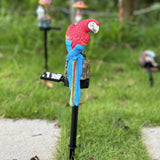 Garden parrot Decor Waterproof Solar Lights Outdoor Stakes,red