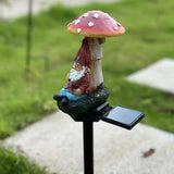 Garden Lamp Mushroom Solar Lights | Lawn Mushroom Santa Claus