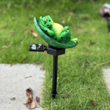 Frog Solar Garden Lights | Decorative Frog Figurine Stake Lights