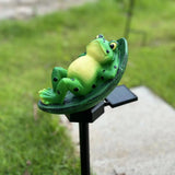 Frog Solar Garden Lights | Decorative Frog Figurine Stake Lights