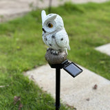 Owl solar garden pile light 2 pack