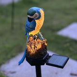 Garden parrot Decor Waterproof Solar Lights Outdoor Stakes,blue