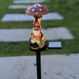 Garden Lamp Mushroom Solar Lights | Lawn Mushroom Santa Claus