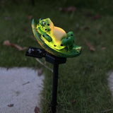 Frog Solar Garden Lights | Decorative Frog Figurine Stake Lights