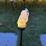 Owl solar garden pile light 2 pack