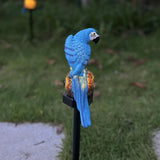 Garden parrot Decor Waterproof Solar Lights Outdoor Stakes,blue