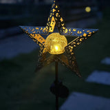 Star shaped solar lamp Garden Solar Stake Lights Outdoor