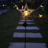 Star shaped solar lamp Garden Solar Stake Lights Outdoor