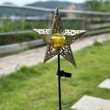 Star shaped solar lamp Garden Solar Stake Lights Outdoor