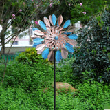 74.4 inch solar wind power rotating light