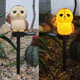 Waterproof Garden Resin Owl Lights 4pack