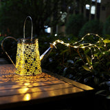 Watering can with Lights,Solar Lantern Outdoor Hanging Waterproof