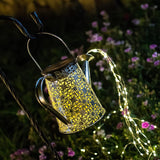 Watering can with Lights,Solar Lantern Outdoor Hanging Waterproof