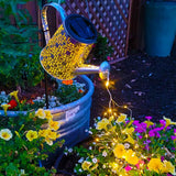 Watering can with Lights,Solar Lantern Outdoor Hanging Waterproof