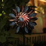 74.4 inch solar wind power rotating light