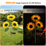 Solar Sunflower Lights ( 2pack )