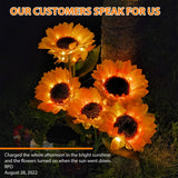 Solar Sunflower Lights ( 2pack )