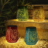 Solar Lanterns Outdoor Garden Decor -  4 colors Solar Lights (4 Pack )