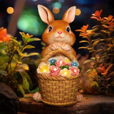 Outdoor Bunny Garden Statue with 5 LED Lights