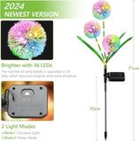 Newest Solar Dandelion Outdoor Lights and 36 LED(2pack)