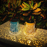 Solar Lanterns Outdoor Garden Decor -  4 colors Solar Lights (4 Pack )